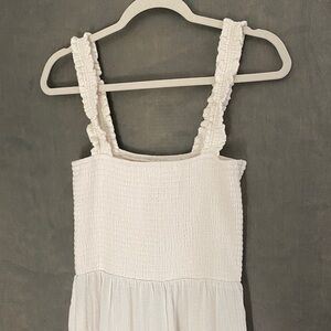 Smocked gauze maxi dress